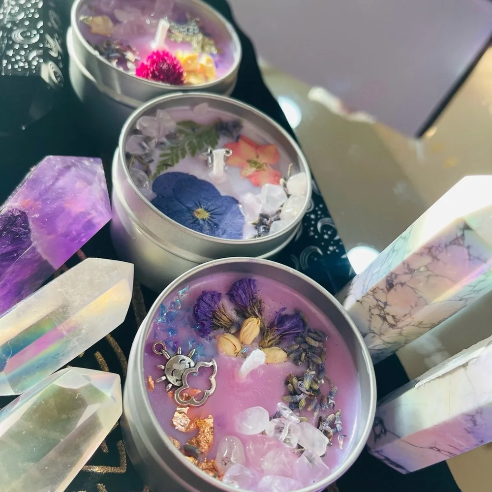 2 piece Reiki infused hand made soy candles -$33 per two candle set - Picture 6 of 7